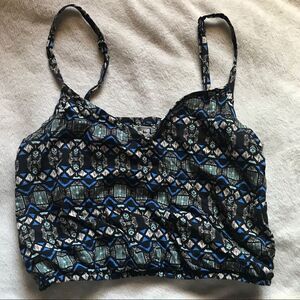Xs Aztec crossover crop top
